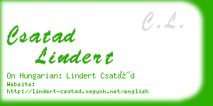 csatad lindert business card
